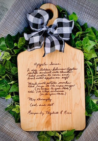 Custom Recipe Cutting Board