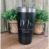 Mr. & Mrs. Personalized Tumbler Set - Grand Lake Engraving & Gifts