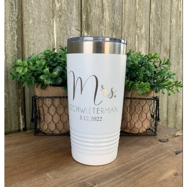 Mr. & Mrs. Personalized Tumbler Set - Grand Lake Engraving & Gifts